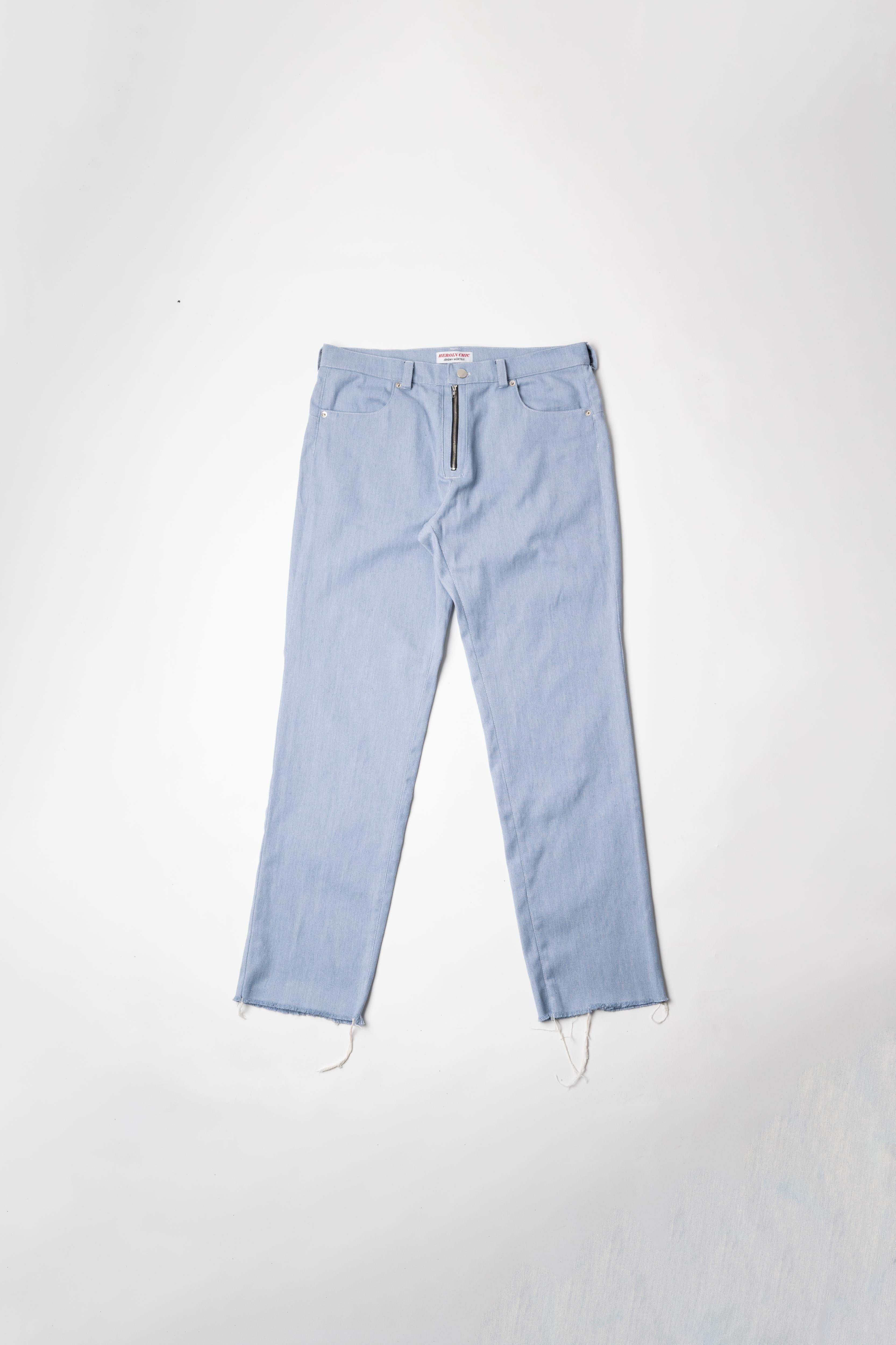 ZIPPER JEANS - BLUE